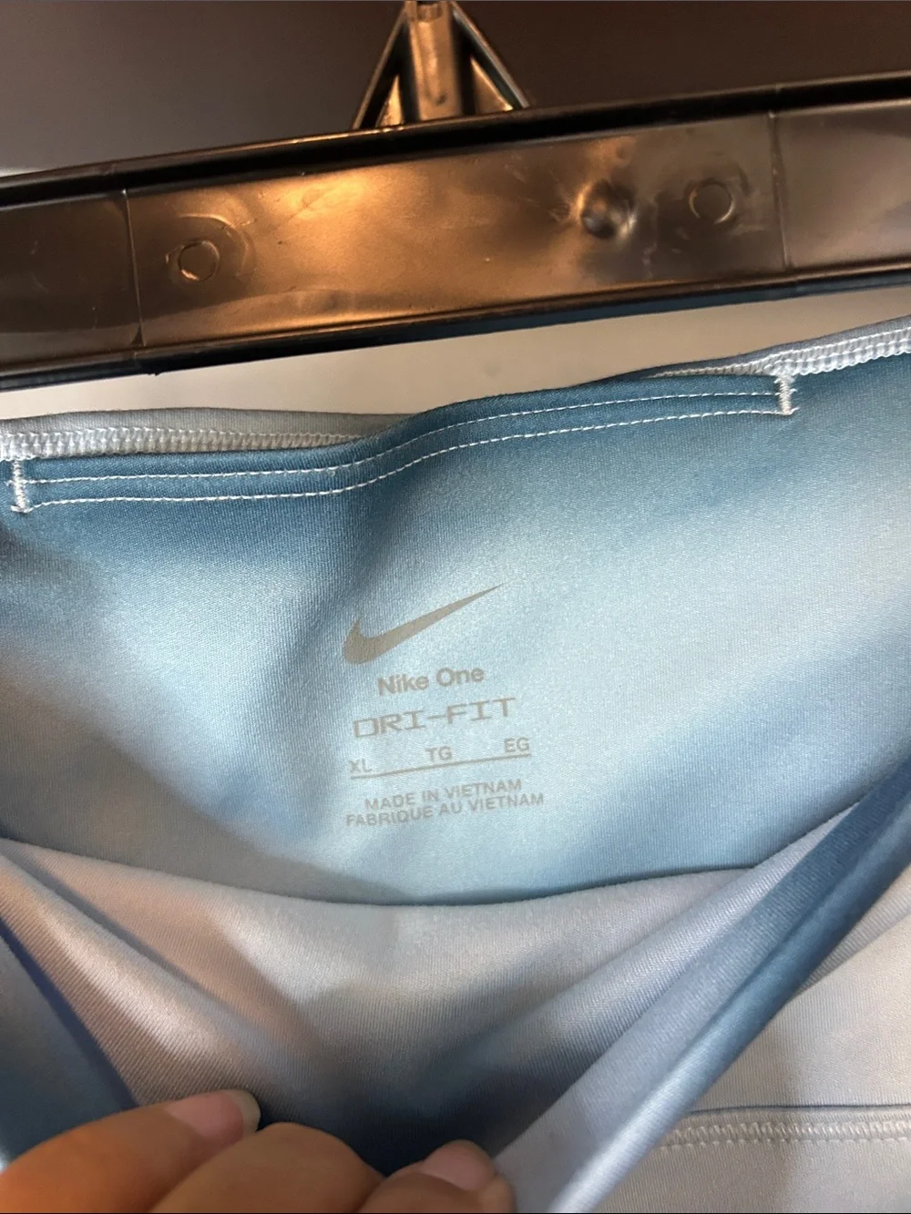 Nike Kids Blue Tie-Dye High-Waist Leggings